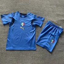 2006 Italy Home Kids Retro Soccer Jersey