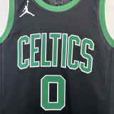 22-23 CELTICS TATUM #0 Black Top Quality Hot Pressing NBA Jersey (Trapeze Edition) 飞人版