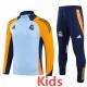 24-25 RMA Blue Yellow Kids Half Pull Tracksuit (童装)(半拉链)