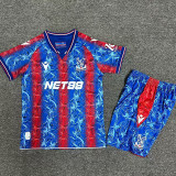 24-25 Crystal Palace Home Kids Soccer Jersey