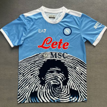 21-22 Napoli Sky blue Commemorative Edition Fans Soccer Jersey