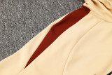 24-25 BAR Earthy Yellow Hoodie Half Pull Tracksuit #F605半拉连帽