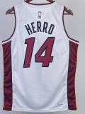 22-23 HEAT HERRO #14 White Top Quality Hot Pressing NBA Jersey (V领）