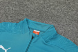 24-25 Marseille Lake blue Half Pull Tracksuit (半拉链)