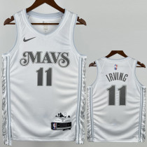 24-25 Dallas Mavericks IRVING #11 White City Edition Top Quality Hot Pressing NBA Jersey