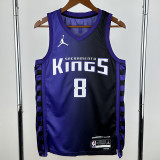 23-24 Kings LAVINE #8 Purple Top Quality Hot Pressing NBA Jersey (Trapeze Edition)飞人版