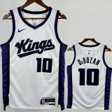 23-24 Kings DEROZAN #10 White Top Quality Hot Pressing NBA Jersey