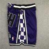 Kings SWISH Purple City Edition Top Quality NBA Pocket Pants #国王队