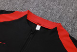 24-25 Portugal Black Half Pull Tracksuit (半拉链)