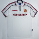 1998 Man Utd White Retro Retro Soccer Jersey