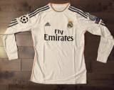 2013-2014 RMA Home Player Version 长袖球员 Long Sleeve Retro Soccer Jersey