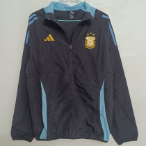 24-25 Argentina Black Windbreaker