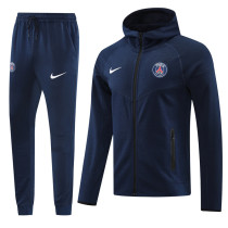 24-25 PSG Royal blue Hoodie Jacket Tracksuit #01