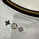 24-25 RMA White Joint Edition Fans Soccer Jersey *紫边