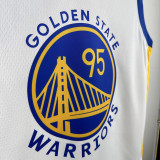 22-23 WARRIORS ANDERSON #95 White Top Quality Hot Pressing NBA Jersey (V领)