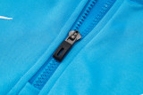 24-25 CHE Lake blue Hoodie Half Pull Tracksuit #F606半拉连帽