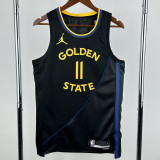 24-25 WARRIORS THOMPSON #11 Black Top Quality Hot Pressing NBA Jersey (Trapeze Edition) 飞人版
