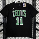 T167 CELTICS IRVING #11 Black High Quality Casual T-Shirt