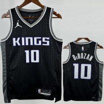 23-24 Kings DEROZAN #10 Black Top Quality Hot Pressing NBA Jersey