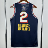 25-26 ALL-STAR GILGEOUS-ALEXANDER #2 Royal blue Top Quality Hot Pressing NBA Jersey