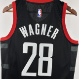23-24 Rockets WAGNER #28 Black Top Quality Hot Pressing NBA Jersey (Trapeze Edition)飞人版