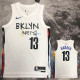22-23 NETS HARDEN #13 White City Edition Top Quality Hot Pressing NBA Jersey