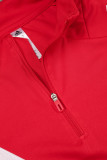 2024 AD Red Kids Half Pull Tracksuit (童装)(半拉链)
