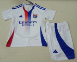 24-25 Lyon Home Kids Soccer Jersey