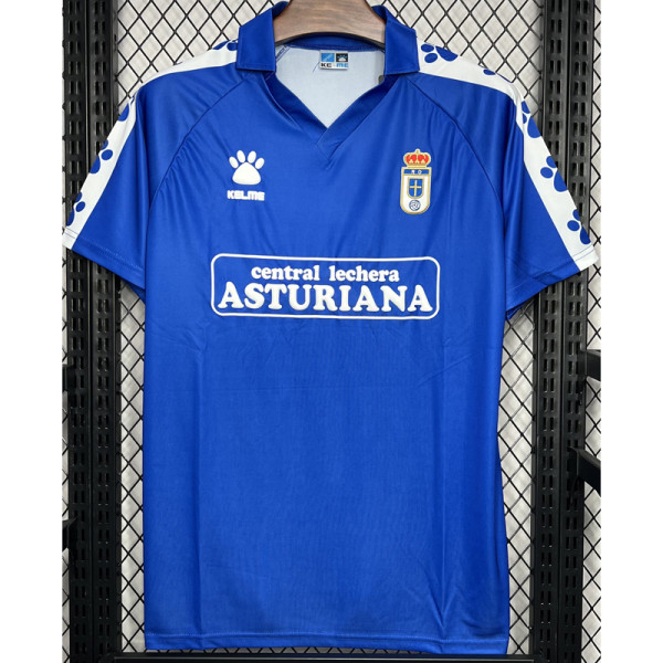 1990-1991 Real Oviedo Home Retro Soccer Jersey