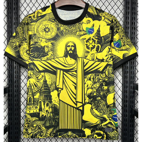 24-25 Brazil Yellow Special Edition Fans Soccer Jersey *耶稣黄色