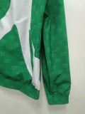 24-25 Mexico Lake blue & Green Double Sided Windbreaker (双面风衣)
