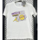 T132 Lakers Jordan White High Quality Casual T-Shirt