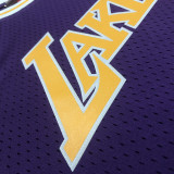 1996-97 LAKERS BRYANT #8 Purple Retro Top Quality Hot Pressing NBA Jersey(圆领）