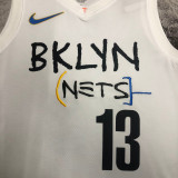 22-23 NETS HARDEN #13 White City Edition Top Quality Hot Pressing NBA Jersey