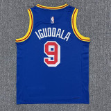 Warriors IGUODALA #9 Blue 75th Anniversary Retro NBA Jersey