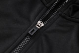 24-25 BAR Black Hoodie Half Pull Tracksuit #F562半拉连帽