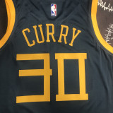 2018 WARRIORS CURRY #30 Black Gray Top Quality Hot Pressing NBA Jersey