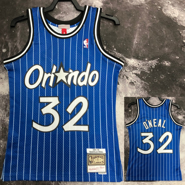 1995 Magic O'NEAL #32 Blue Retro Top Quality Hot Pressing NBA Jersey