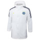 24-25 Ajax White Hooded Windbreaker Fabric Cotton Coat #G188