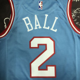 BULLS BALL #2 Blue Top Quality Hot Pressing NBA Jersey