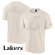 24-25 Lakers Milky White High Quality Casual T-Shirt