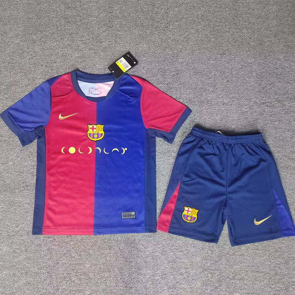 24-25 BAR Home Joint Edition Kids Soccer Jersey *酷玩