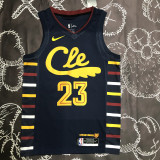 Cleveland Cavaliers JAMES #23 Black Top Quality Hot Pressing NBA Jersey