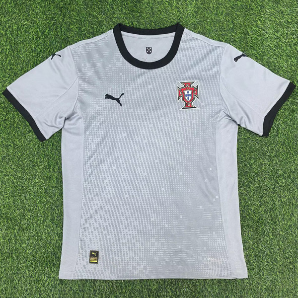 25-26 Portugal Grey Goalkeeper Fans Soccer Jersey