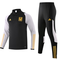 24-25 Tigres UANL Black White Half Pull Tracksuit (半拉链)