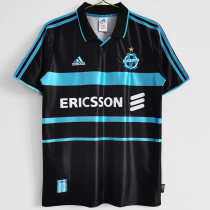 1999-2000 Marseille Away Black Retro Soccer Jersey