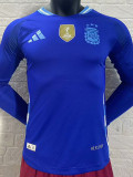 24-25 Argentina Away Long Sleeve Player Version Soccer Jersey (长袖球员)
