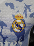 24-25 RMA Blue White Special Edition Player Version Soccer Jersey