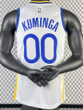 22-23 WARRIORS KUMINGA #00 White Top Quality Hot Pressing NBA Jersey (V领)