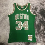 2007-08 CELTICS PIERCE #34 Green Retro Top Quality Hot Pressing NBA Jersey